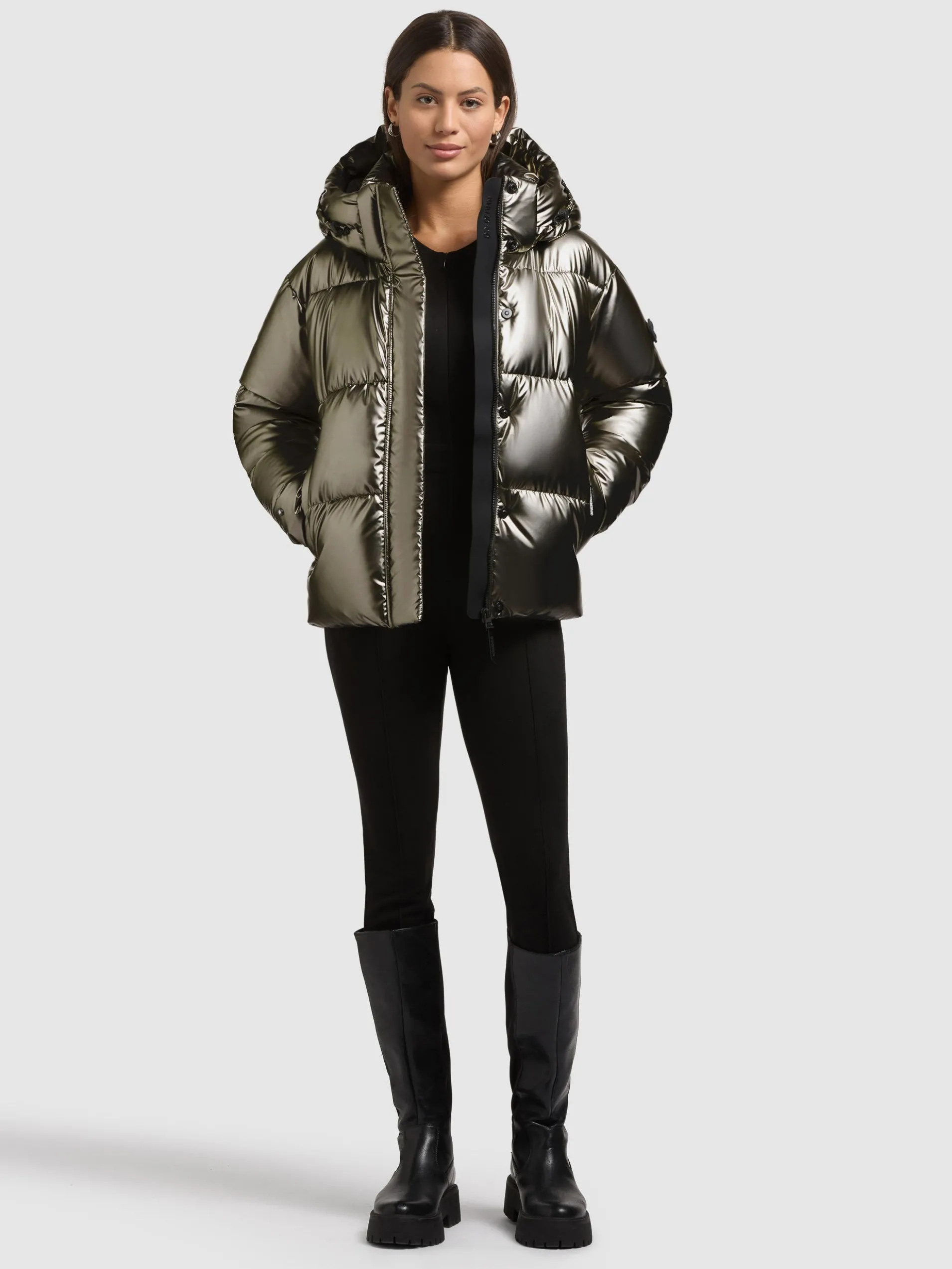 Jacke DEVINA2 SHINY MUD BROWN