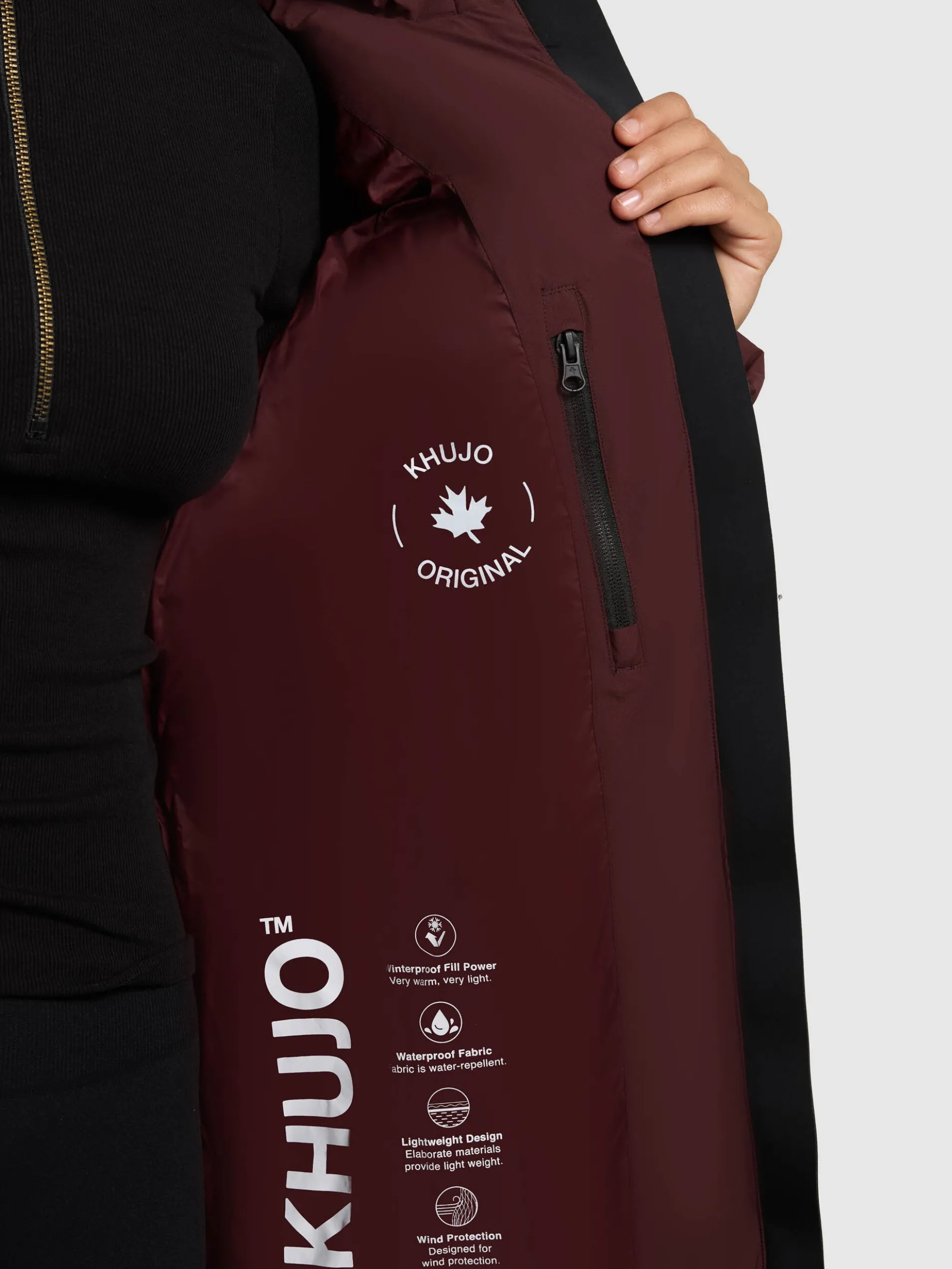 Jacke DROWN MATT MOSCATO RED