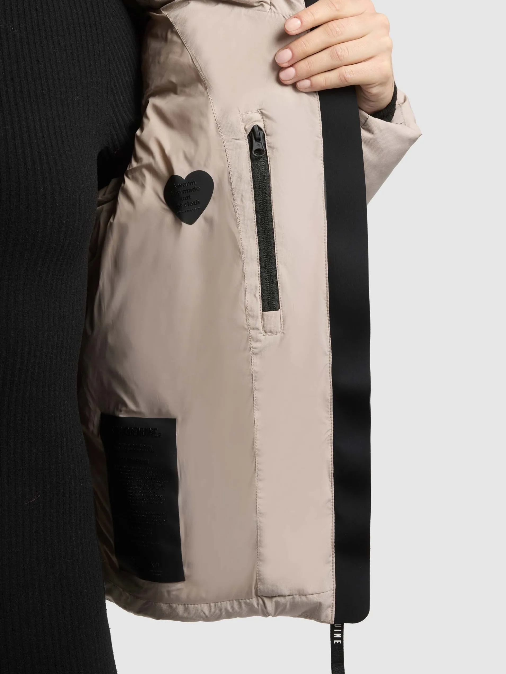 Jacke ENITS2 MATT ALMOND BEIGE