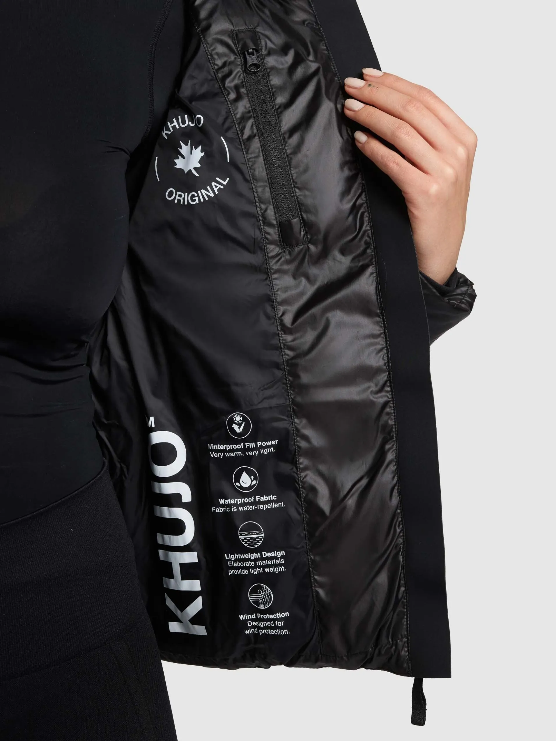 Jacke ENITS SHINY BLACK