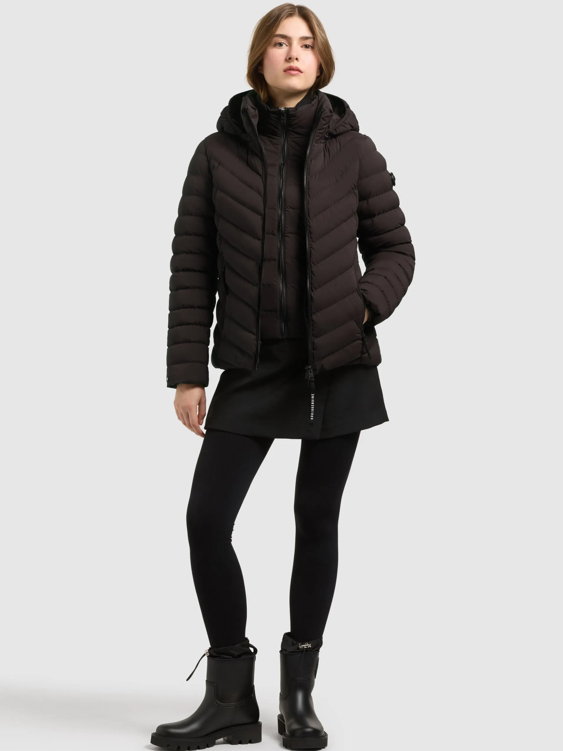 Jacke GITTY - 2IN1 WITH BAG CHOCOLATE CHIP