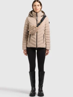 Jacke GITTY - 2IN1 WITH BAG HUMUS BEIGE