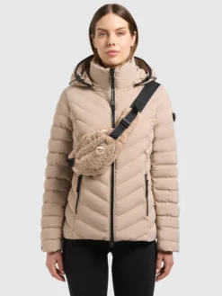 Jacke GITTY - 2IN1 WITH BAG HUMUS BEIGE