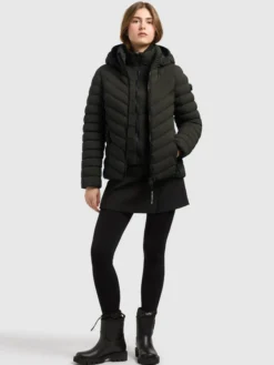 Jacke GITTY - 2IN1 WITH BAG PARK GREEN