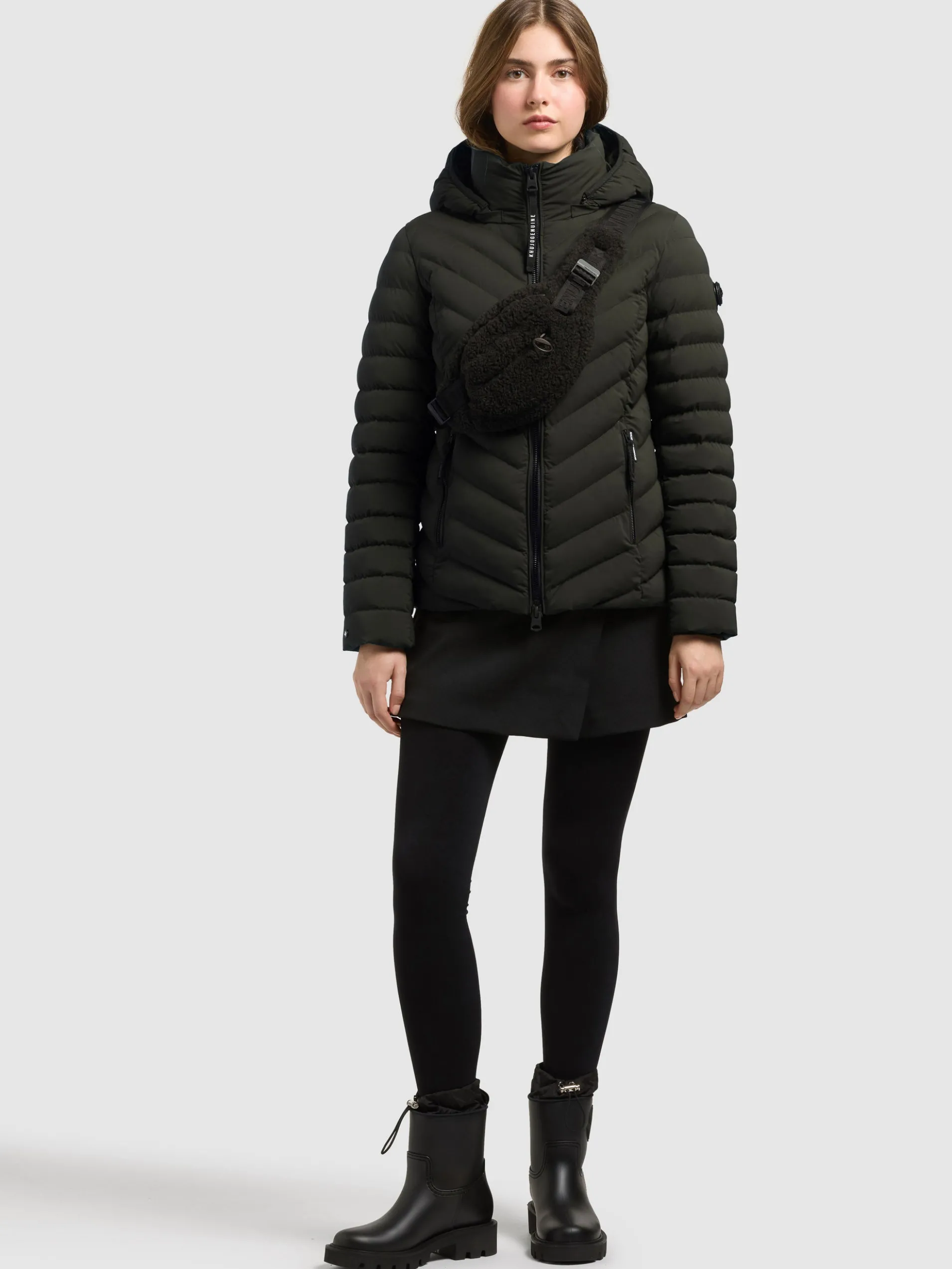 Jacke GITTY - 2IN1 WITH BAG PARK GREEN