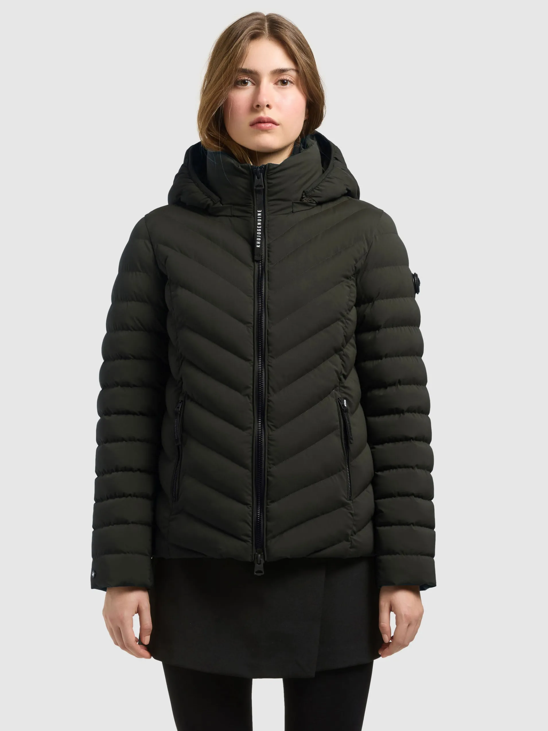 Jacke GITTY - 2IN1 WITH BAG PARK GREEN