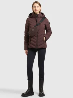 Jacke GITTY - 2IN1 WITH BAG WINESTONE RED