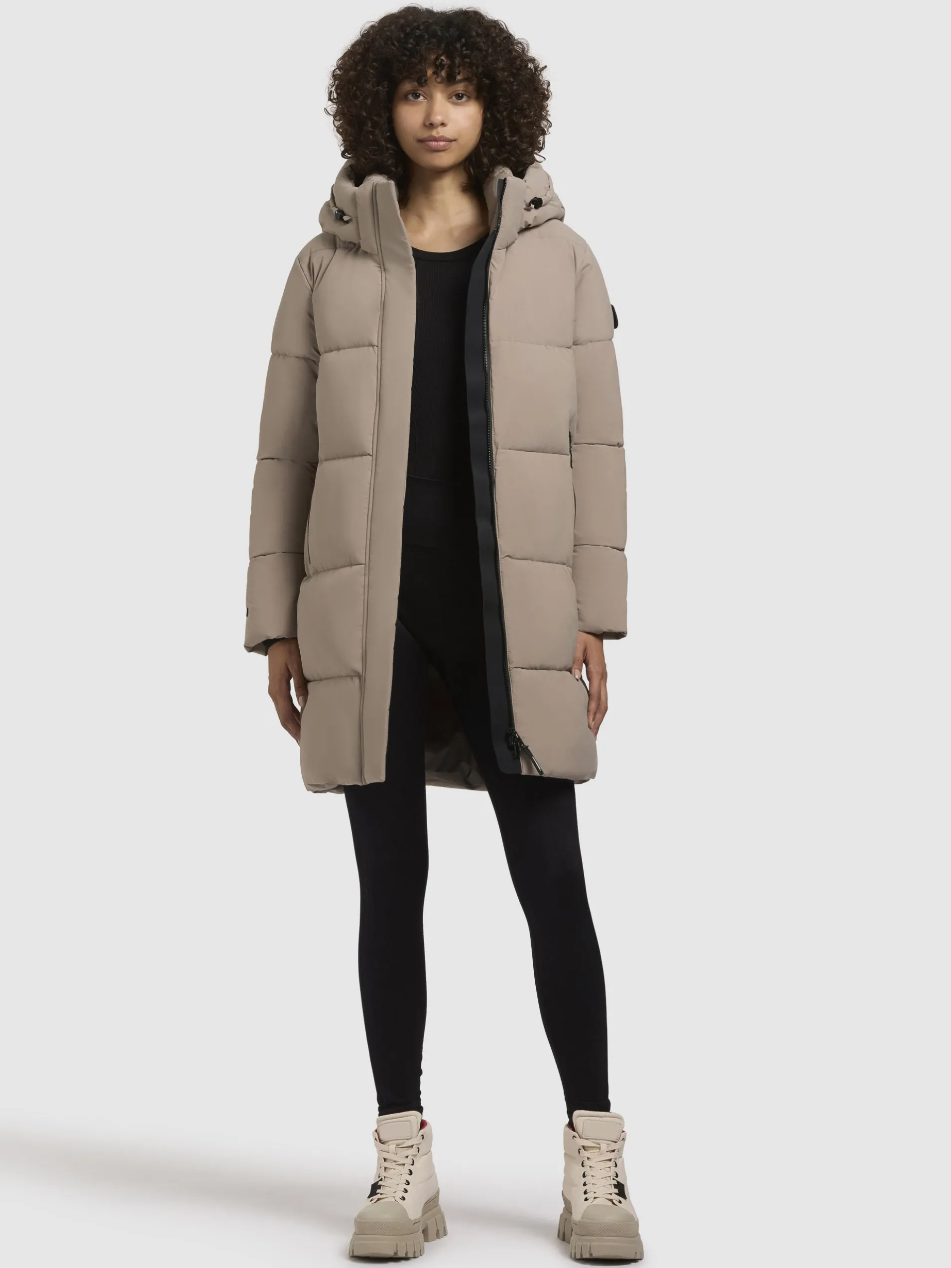 Jacke HAYA MATT Graubeige