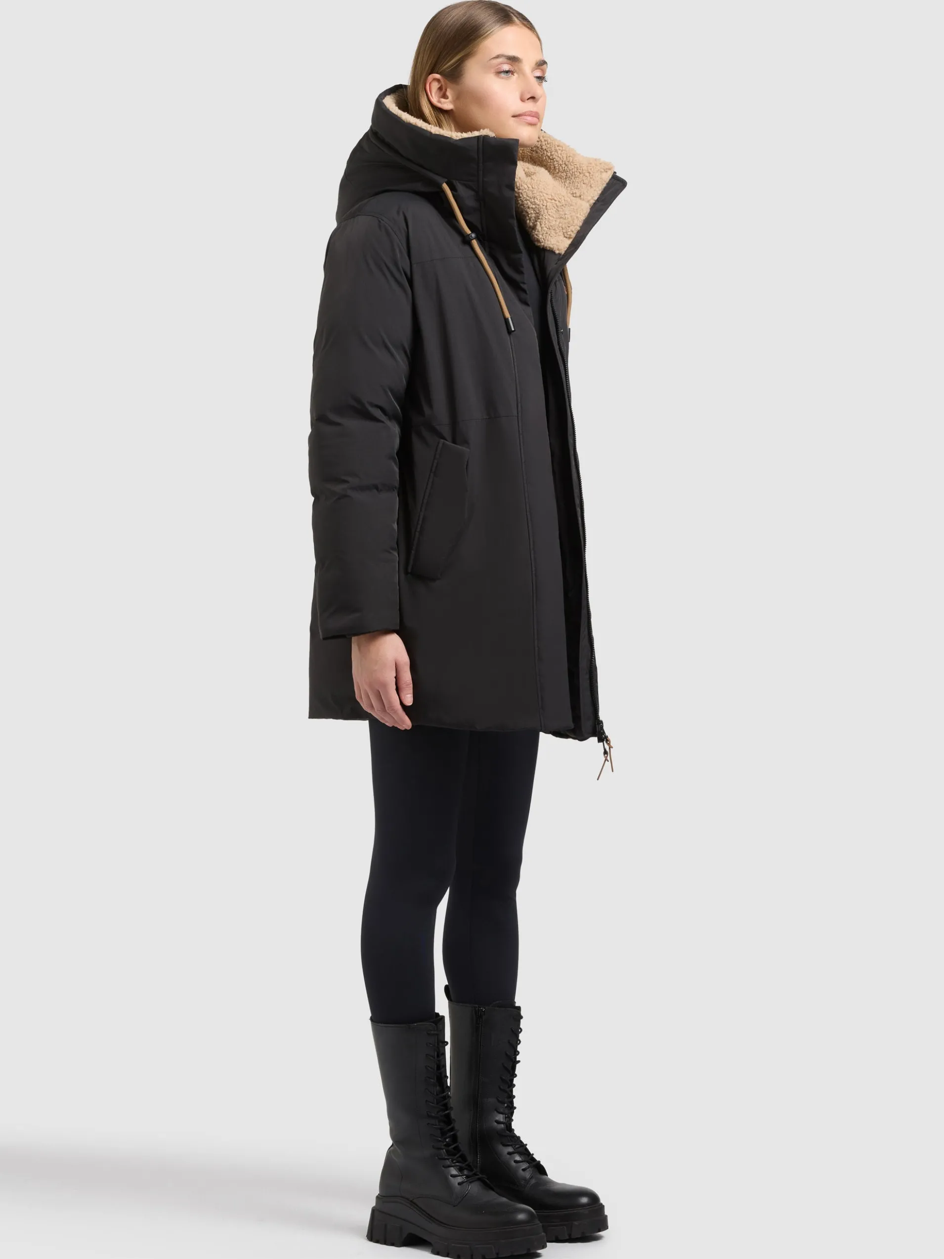 Jacke ISOLA - 2IN1 (Einsatz herausnehmbar) BLACK