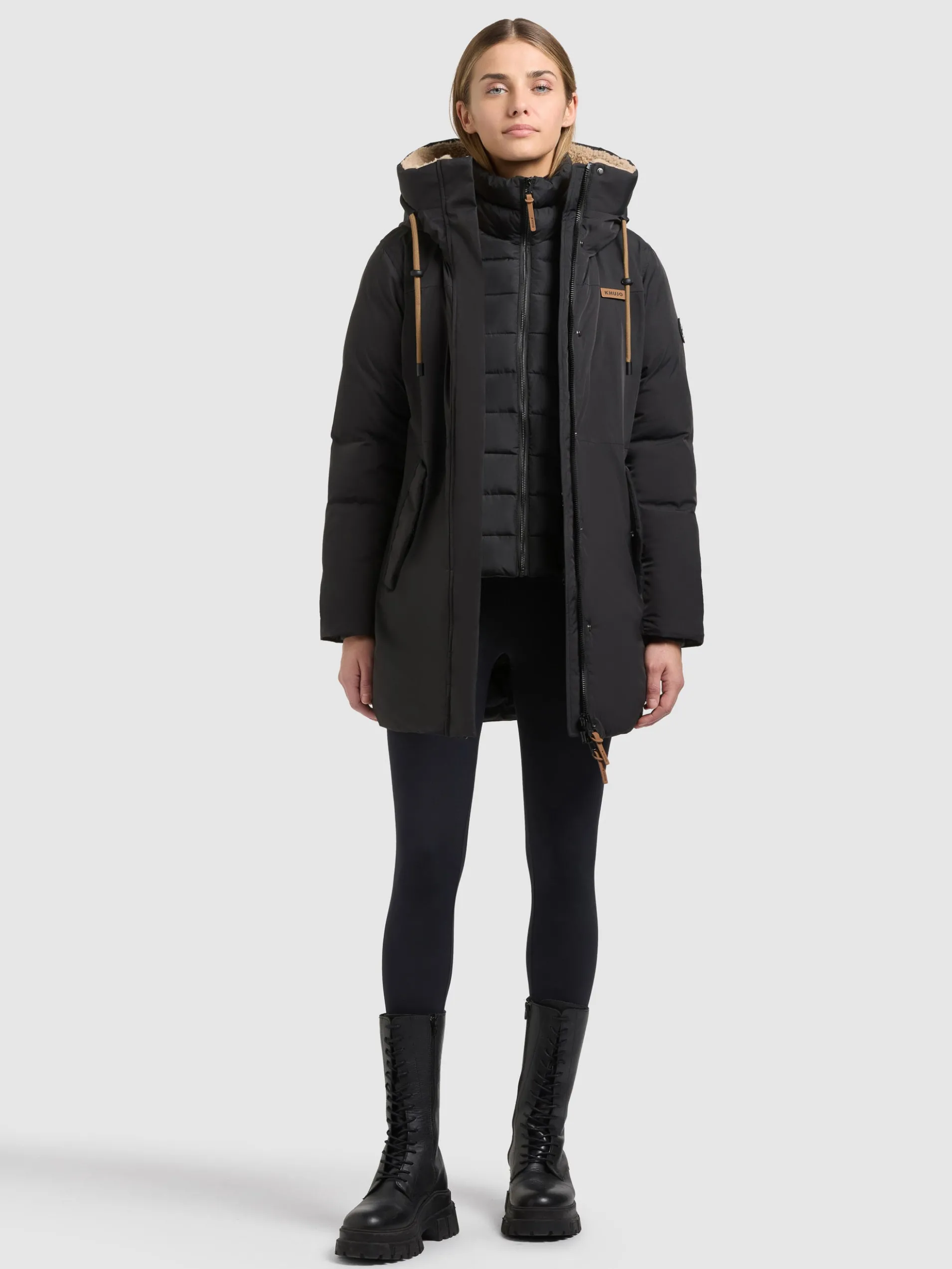 Jacke ISOLA - 2IN1 (Einsatz herausnehmbar) BLACK