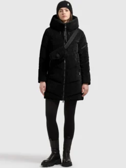 Jacke KATTIE WITH BAG BLACK