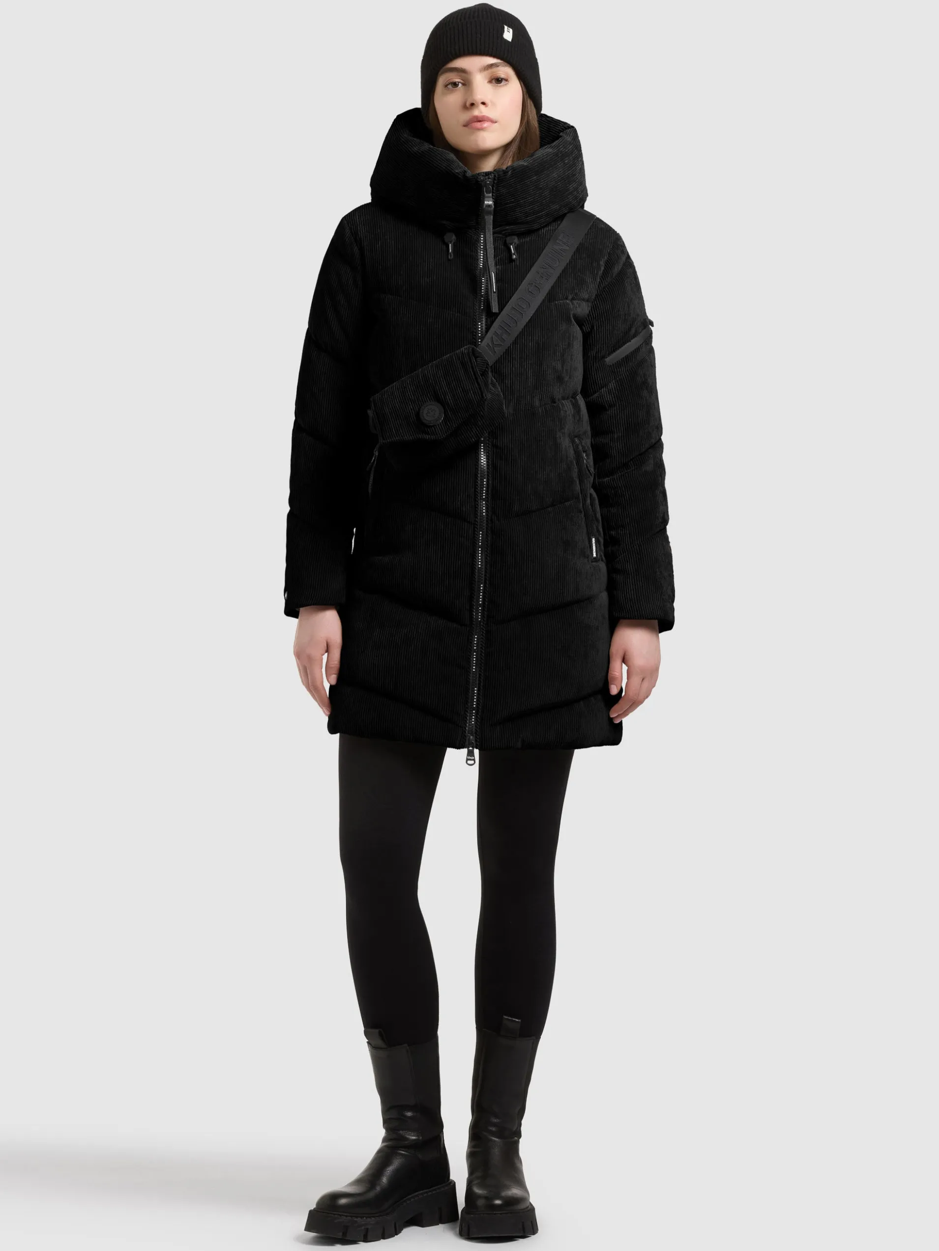 Jacke KATTIE WITH BAG BLACK