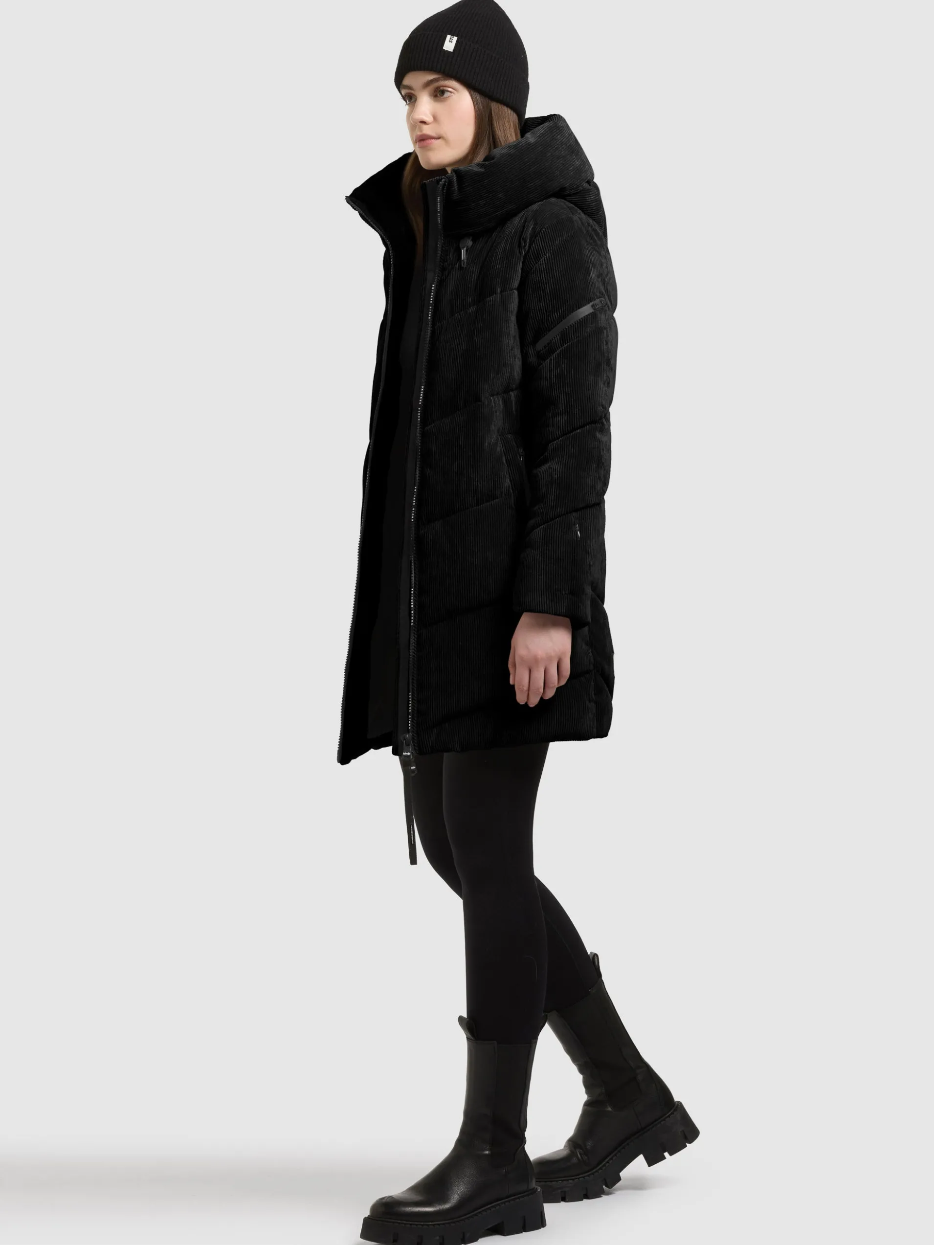 Jacke KATTIE WITH BAG BLACK