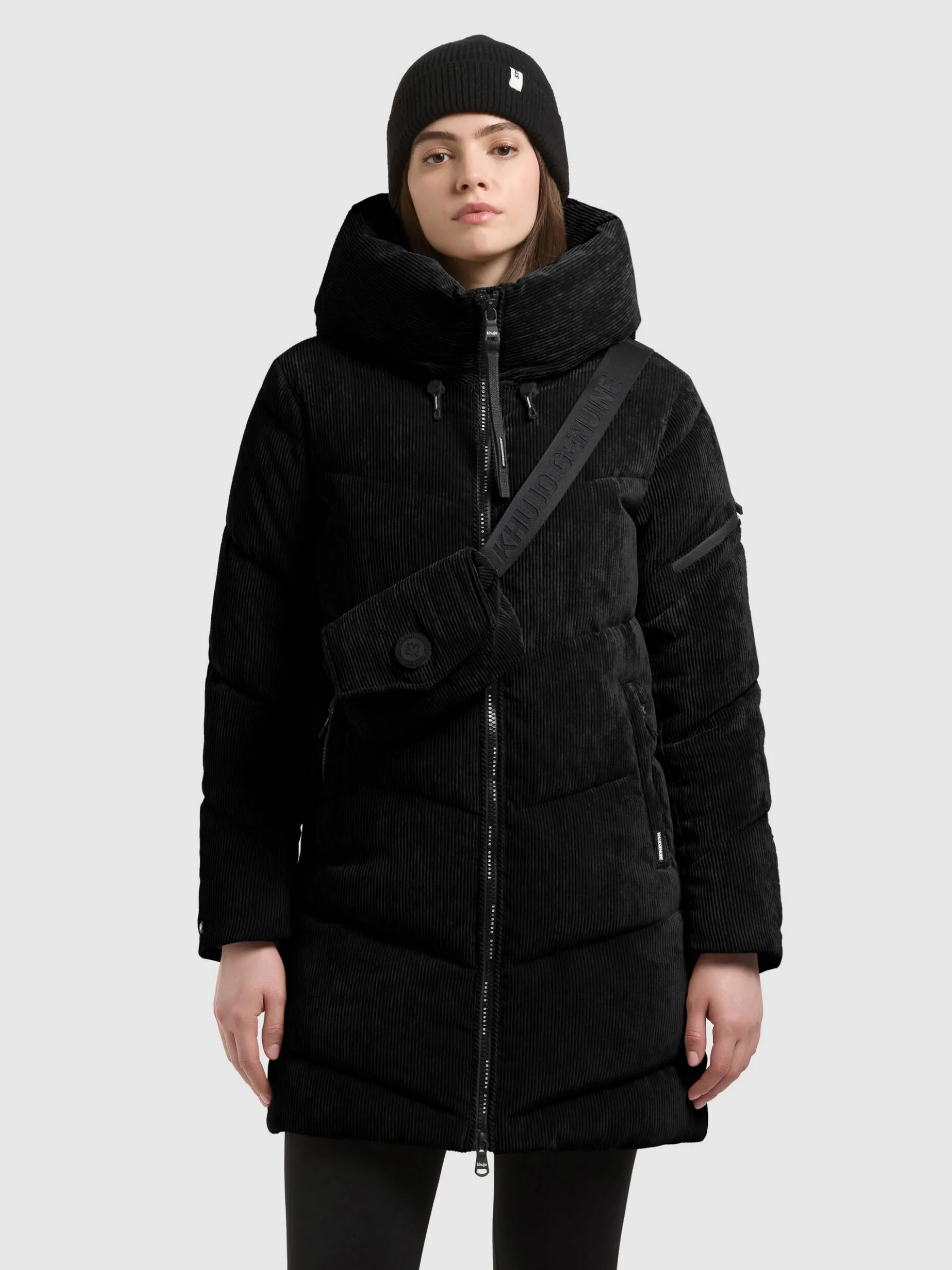 Jacke KATTIE WITH BAG BLACK