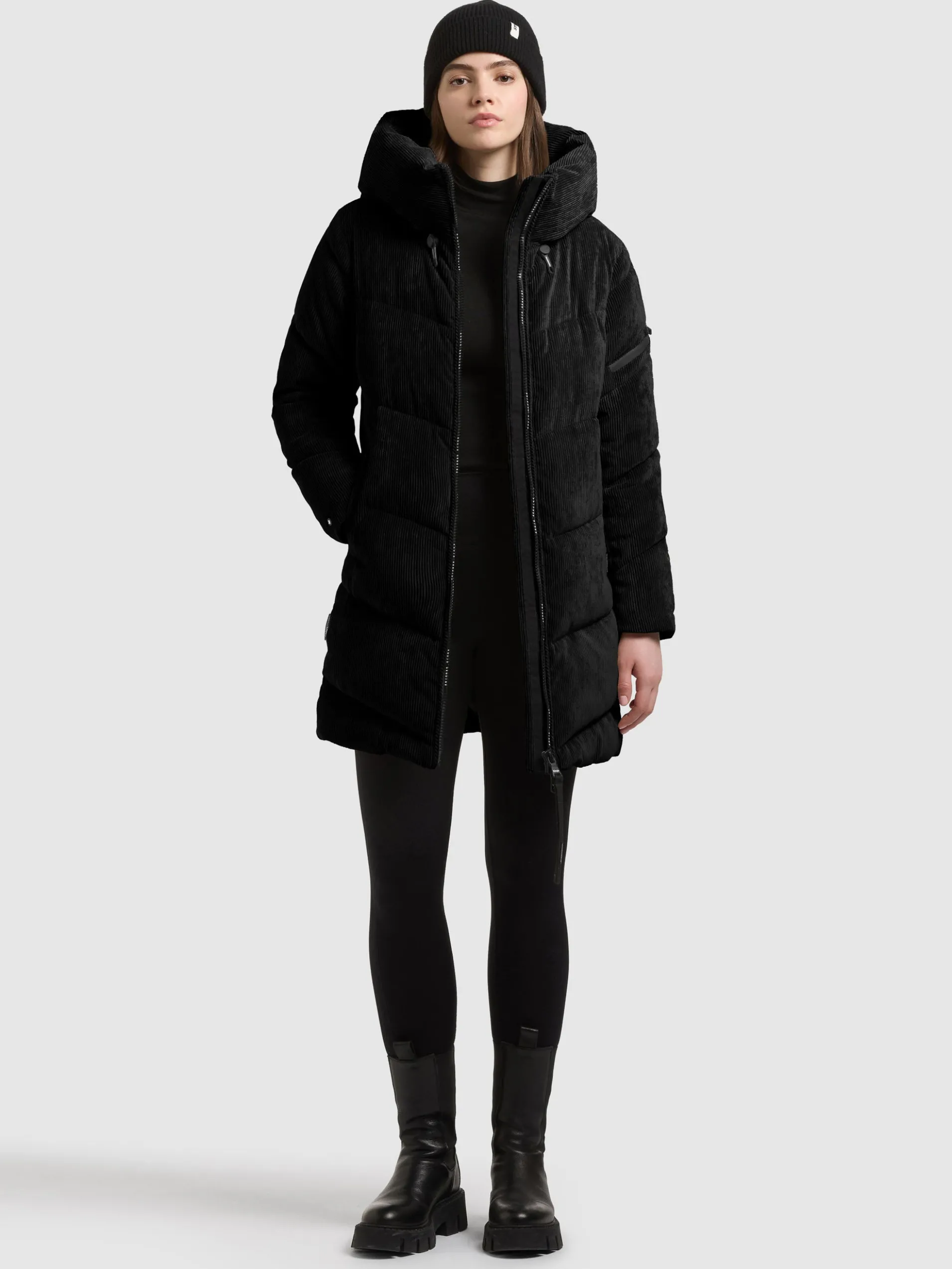 Jacke KATTIE WITH BAG BLACK