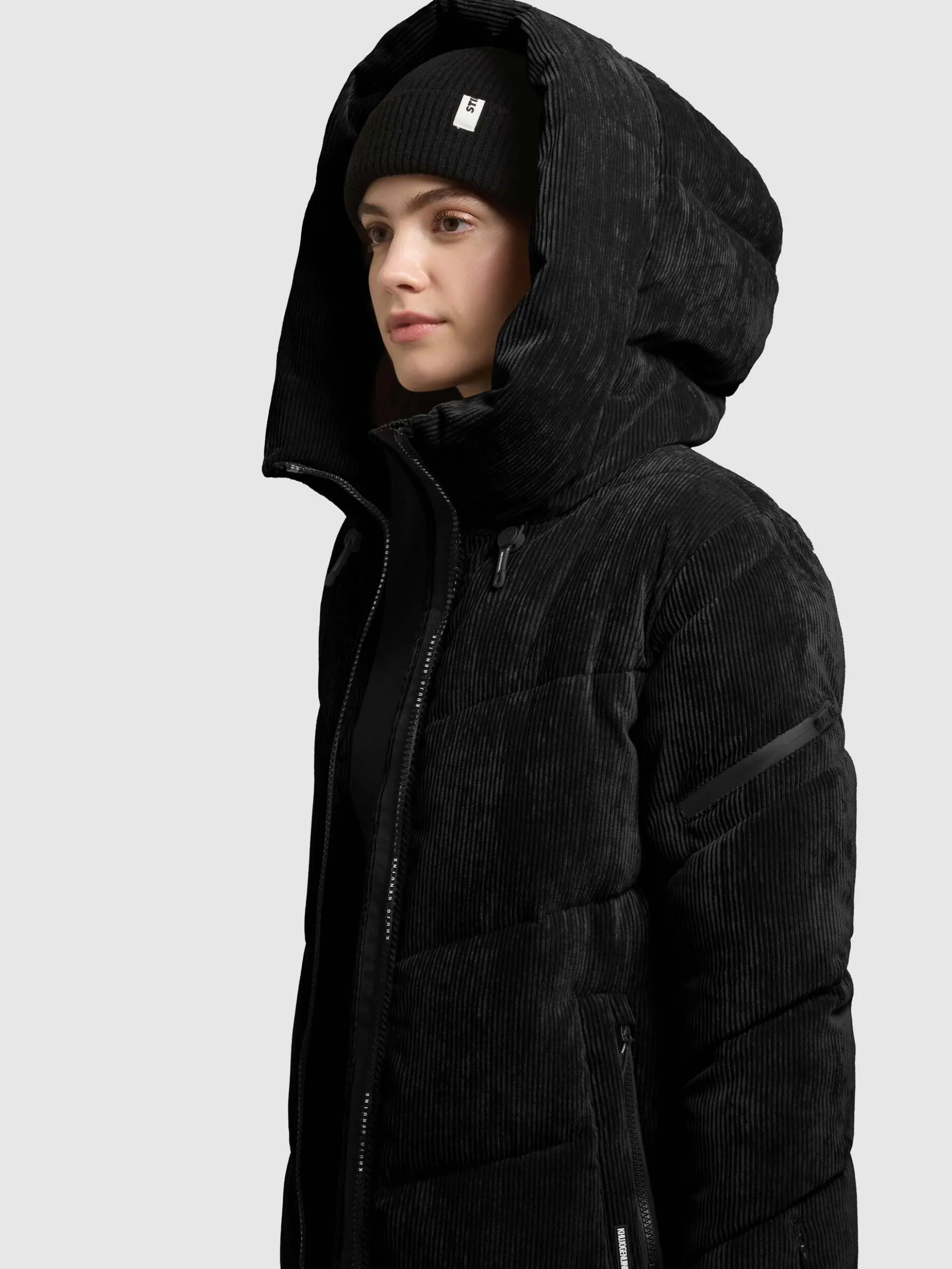 Jacke KATTIE WITH BAG BLACK