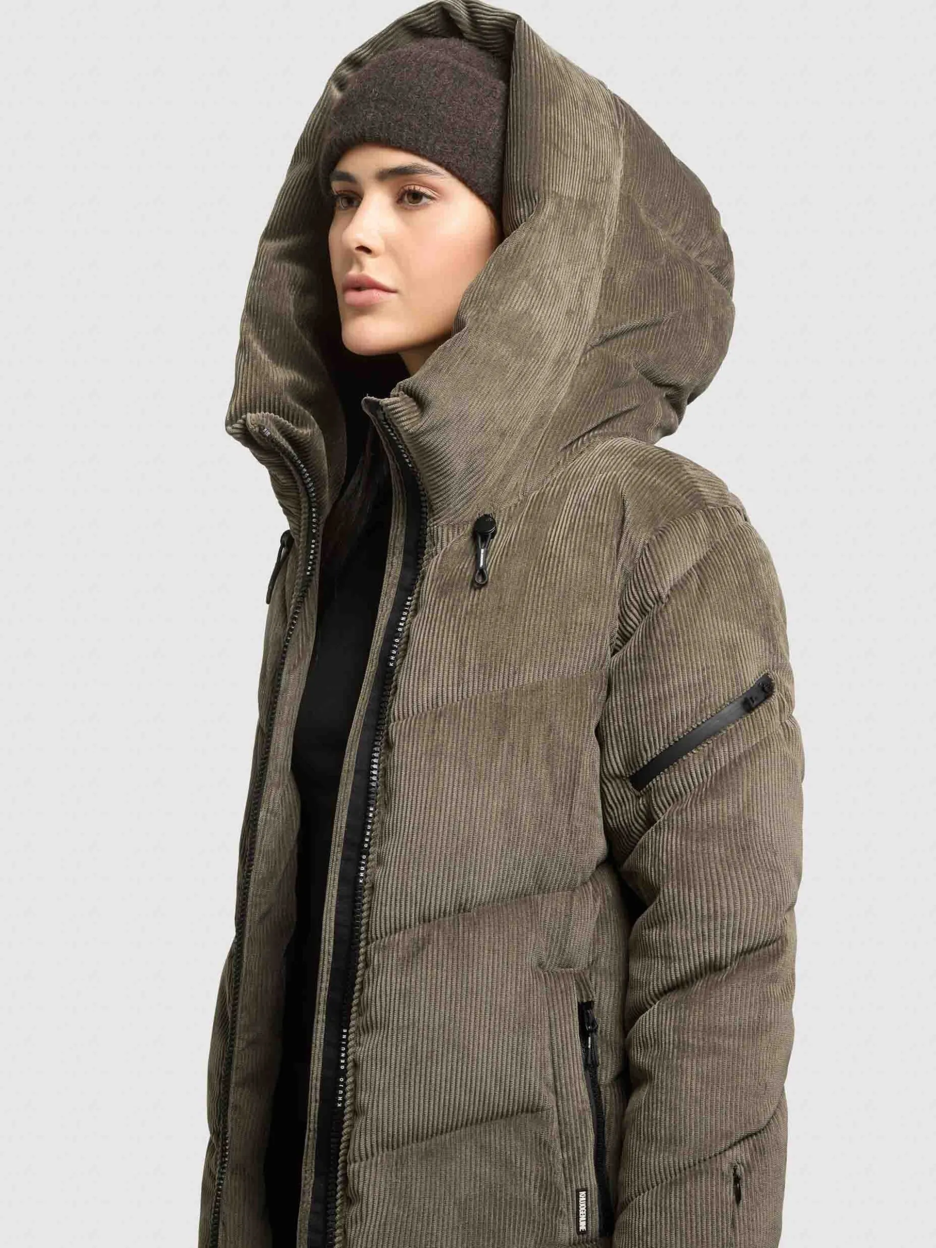 Jacke KATTIE WITH BAG MUDDER GREEN