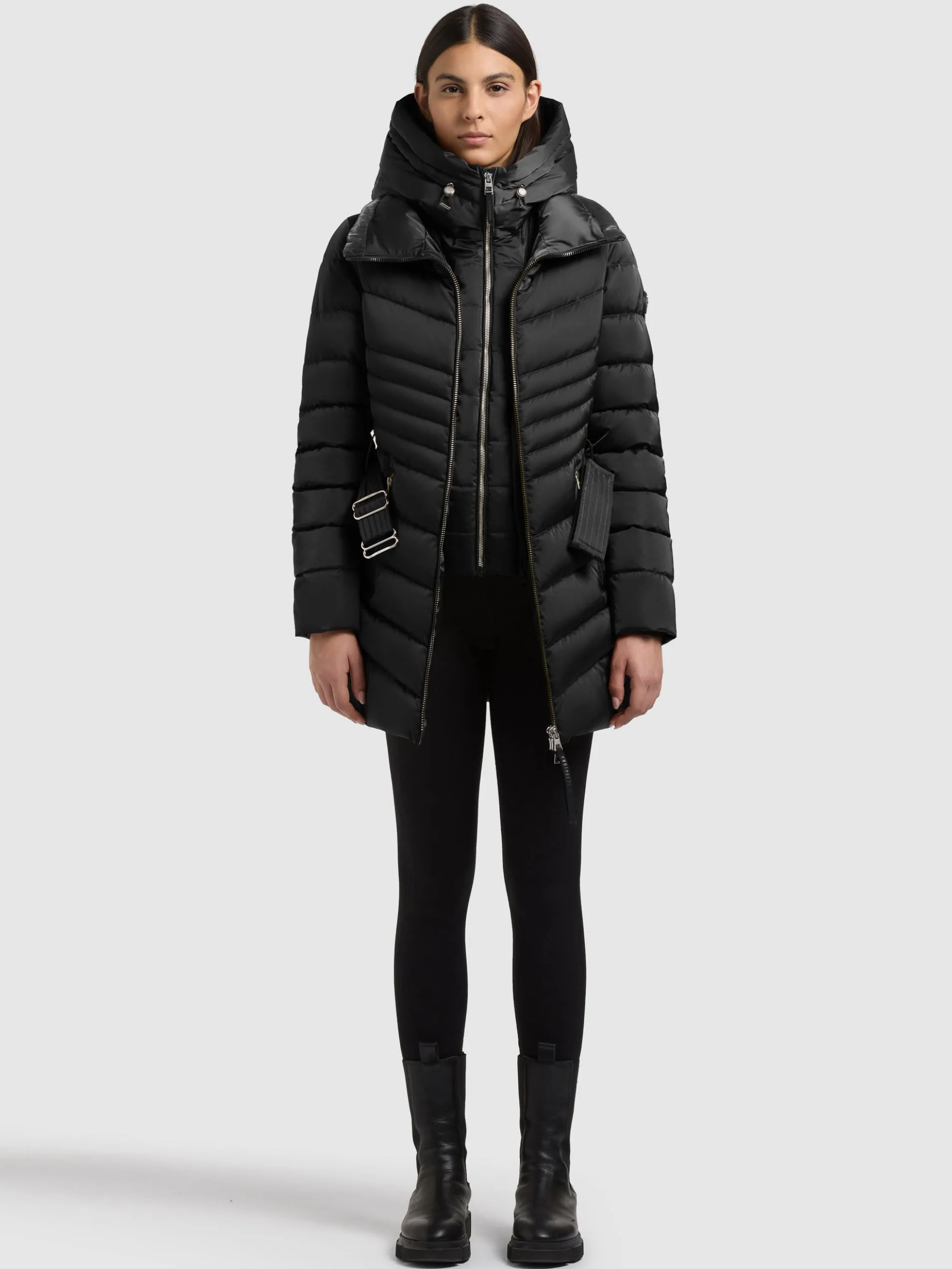 Jacke KINA2 - 2IN1 (Einsatz herausnehmbar) BLACK