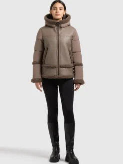 Jacke LEXYA TAUPE BROWN