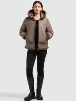 Jacke LEXYA TAUPE BROWN