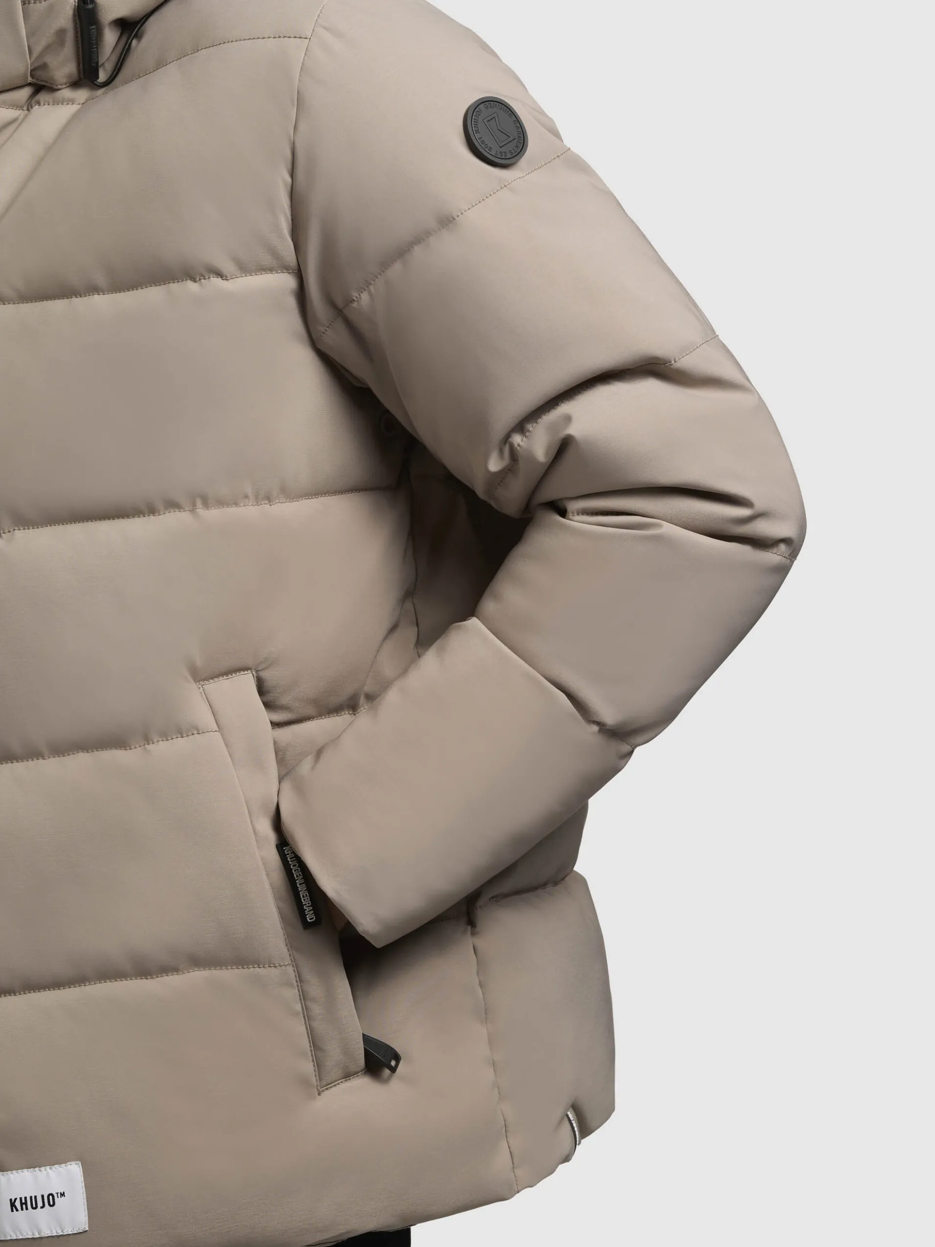 Jacke LOGA2 Graubeige
