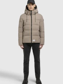 Jacke LOGA2 Graubeige