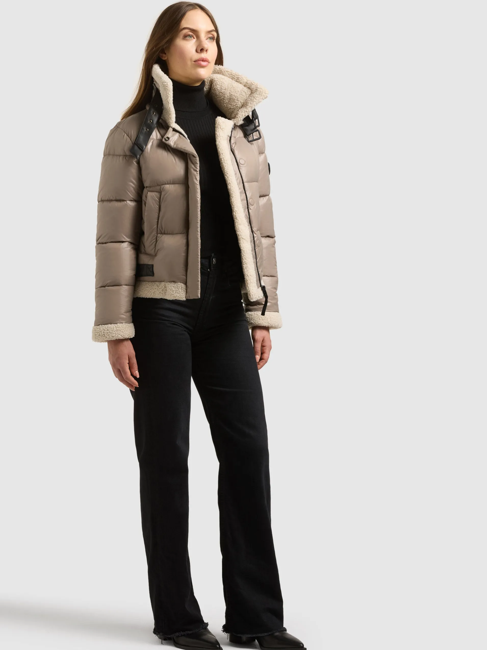 Jacke NESSIE3 TAUPE GREY