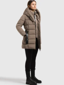 Jacke NORAH - 2IN1 (Einsatz herausnehmbar) TAUPE BROWN