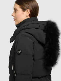 Jacke PADME WITH FUR - 2IN1 BLACK