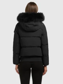 Jacke PADME WITH FUR - 2IN1 BLACK