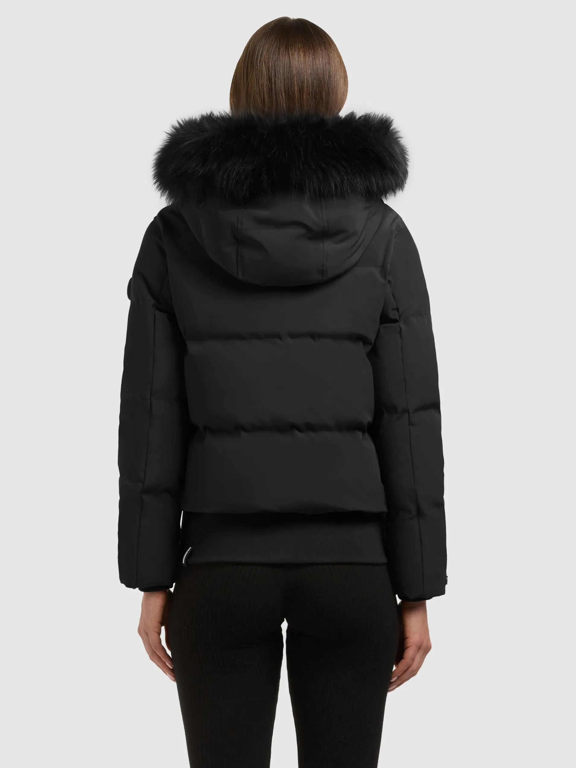 Jacke PADME WITH FUR - 2IN1 BLACK