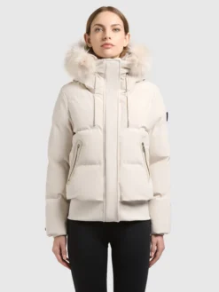 Jacke PADME WITH FUR - 2IN1 DOVE WHITE