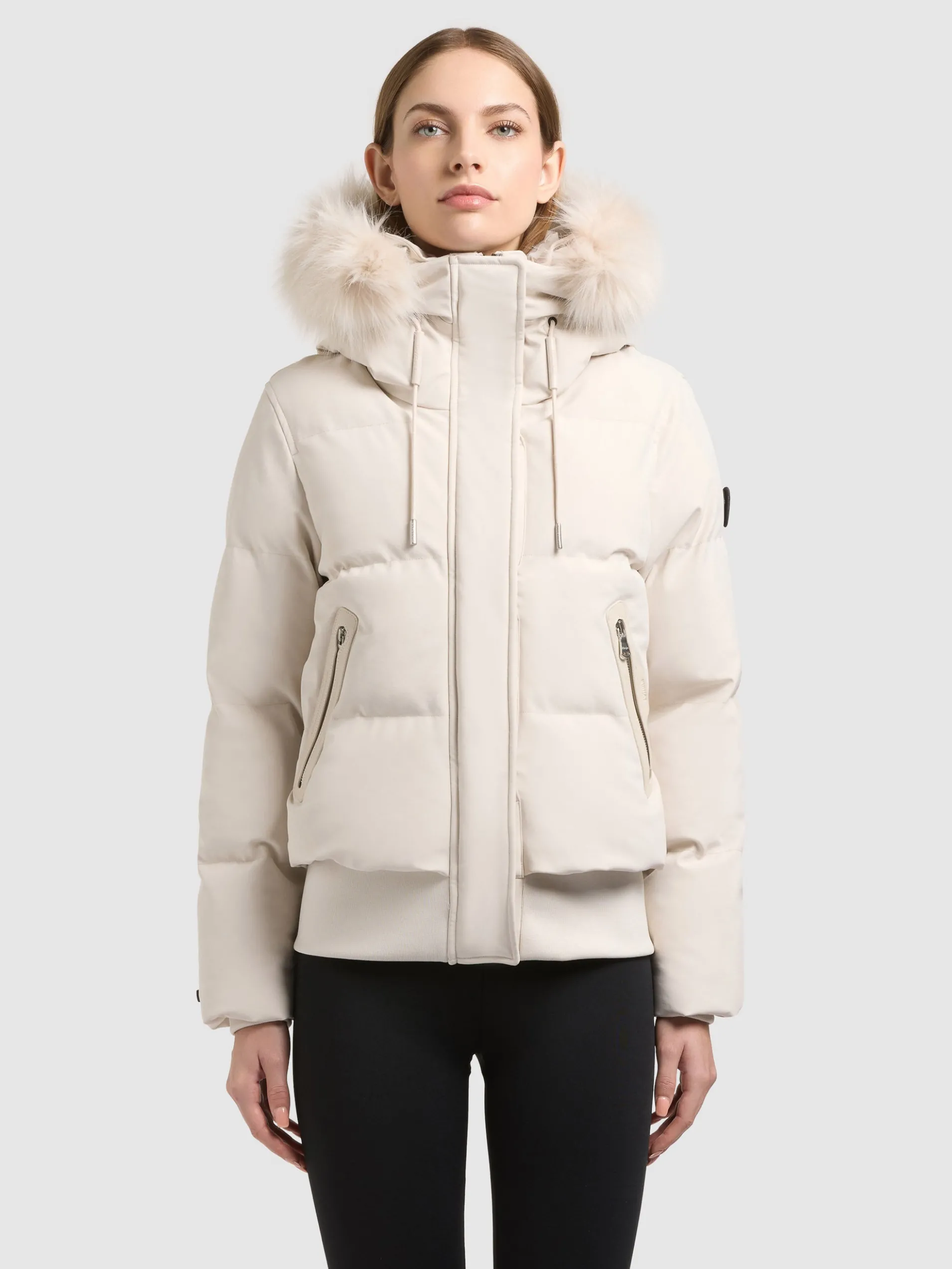 Jacke PADME WITH FUR - 2IN1 DOVE WHITE