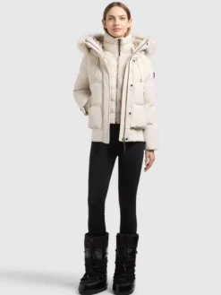 Jacke PADME WITH FUR - 2IN1 DOVE WHITE