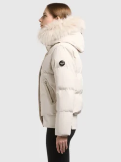 Jacke PADME WITH FUR - 2IN1 DOVE WHITE