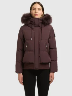 Jacke PADME WITH FUR - 2IN1 WINESTONE RED