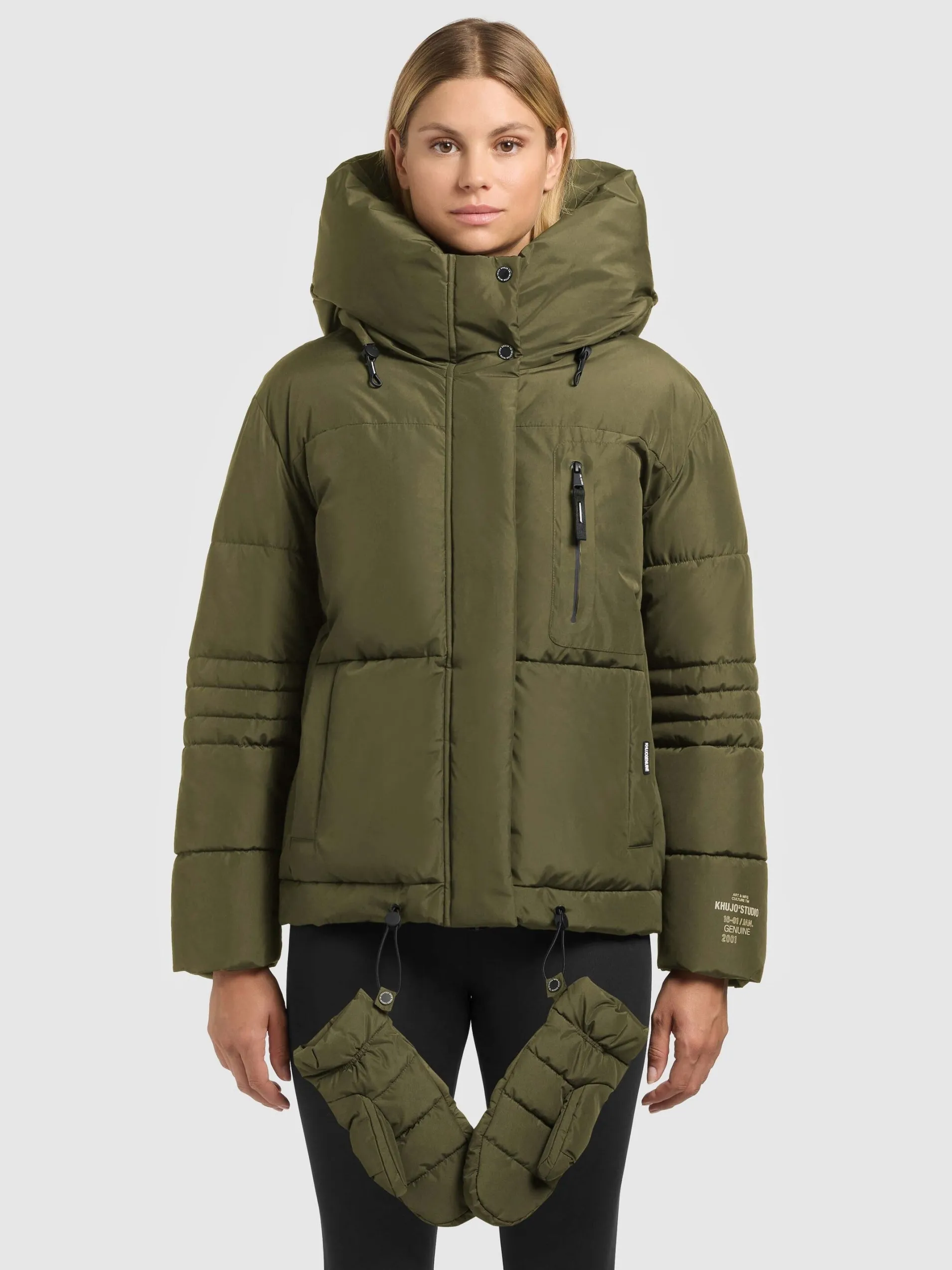 Jacke PEEKE2 WITH GLOVES FERN GREEN