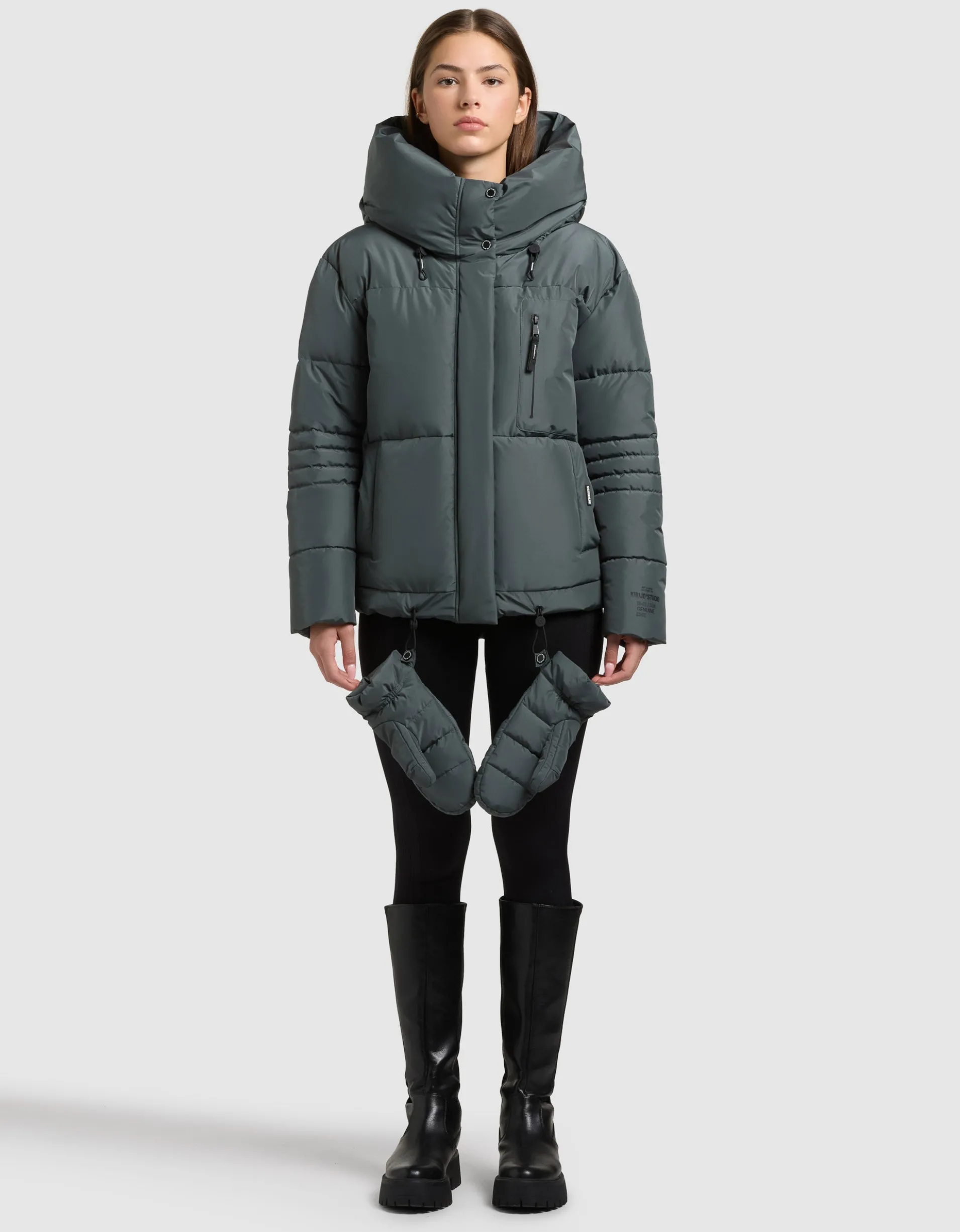Jacke PEEKE2 WITH GLOVES FOAM GREEN