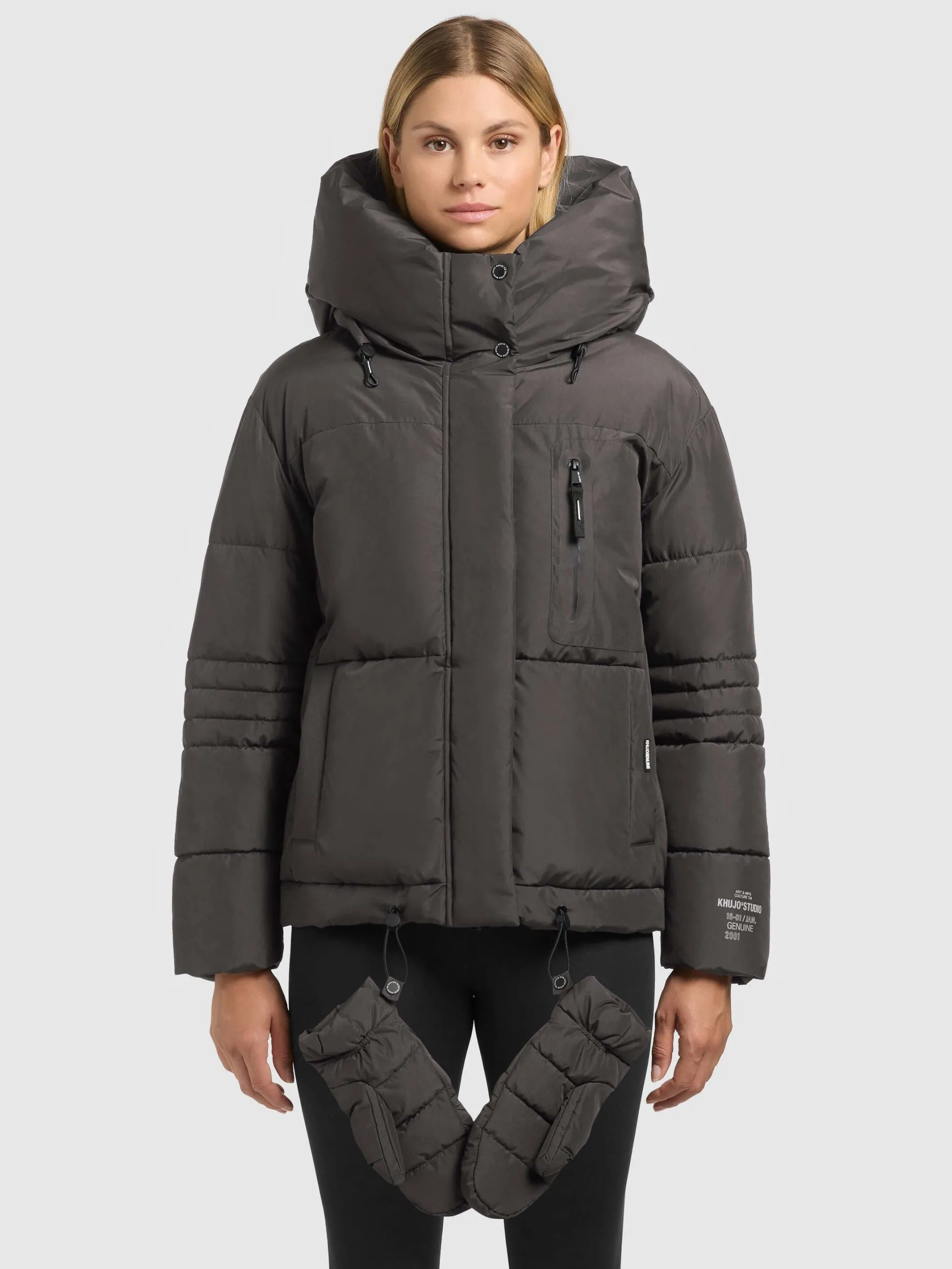 Jacke PEEKE2 WITH GLOVES GRAPHITE GREY