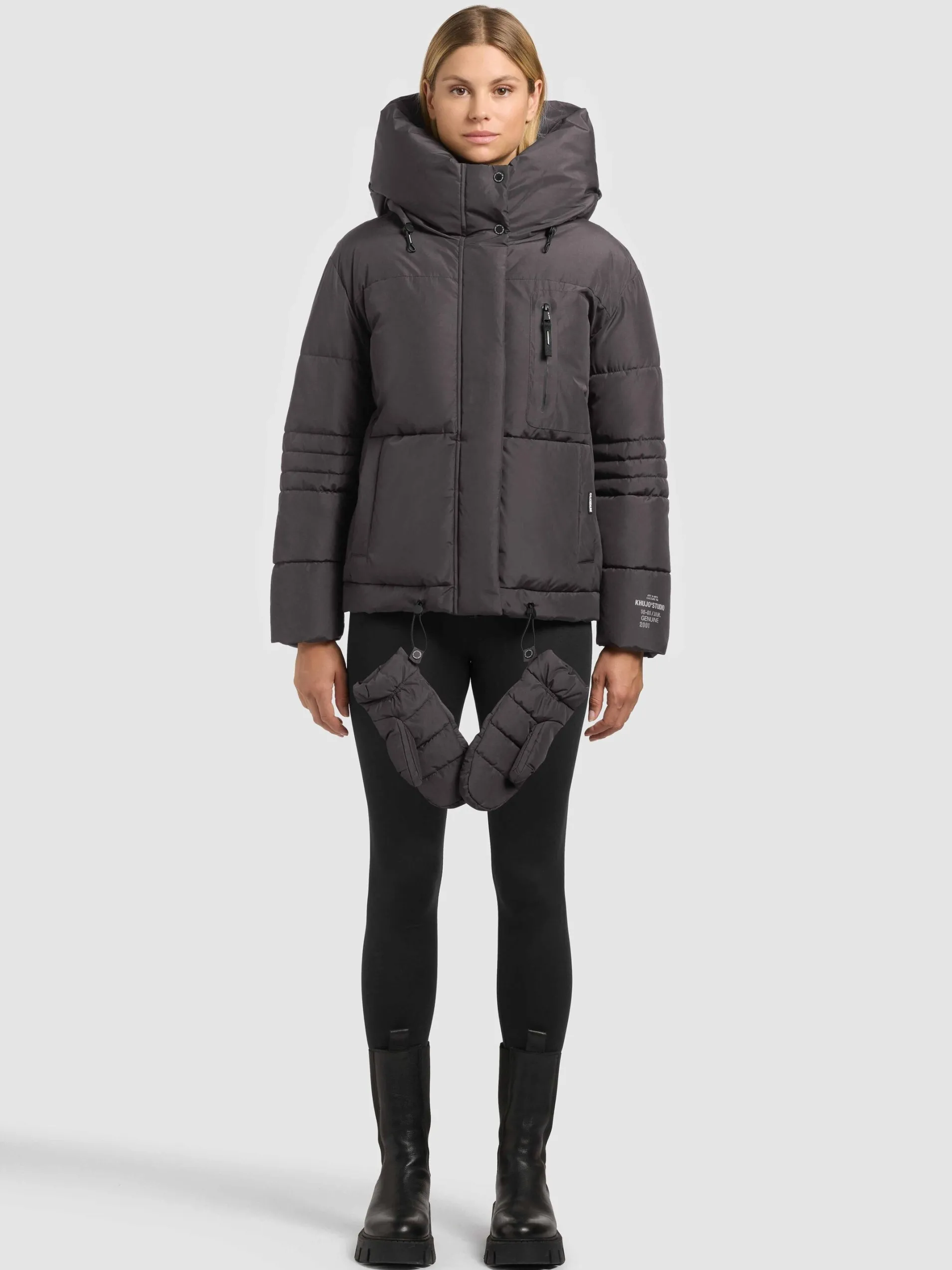 Jacke PEEKE2 WITH GLOVES GRAPHITE GREY