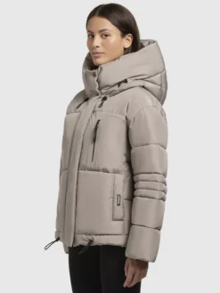 Jacke PEEKE WITH GLOVES Graubeige