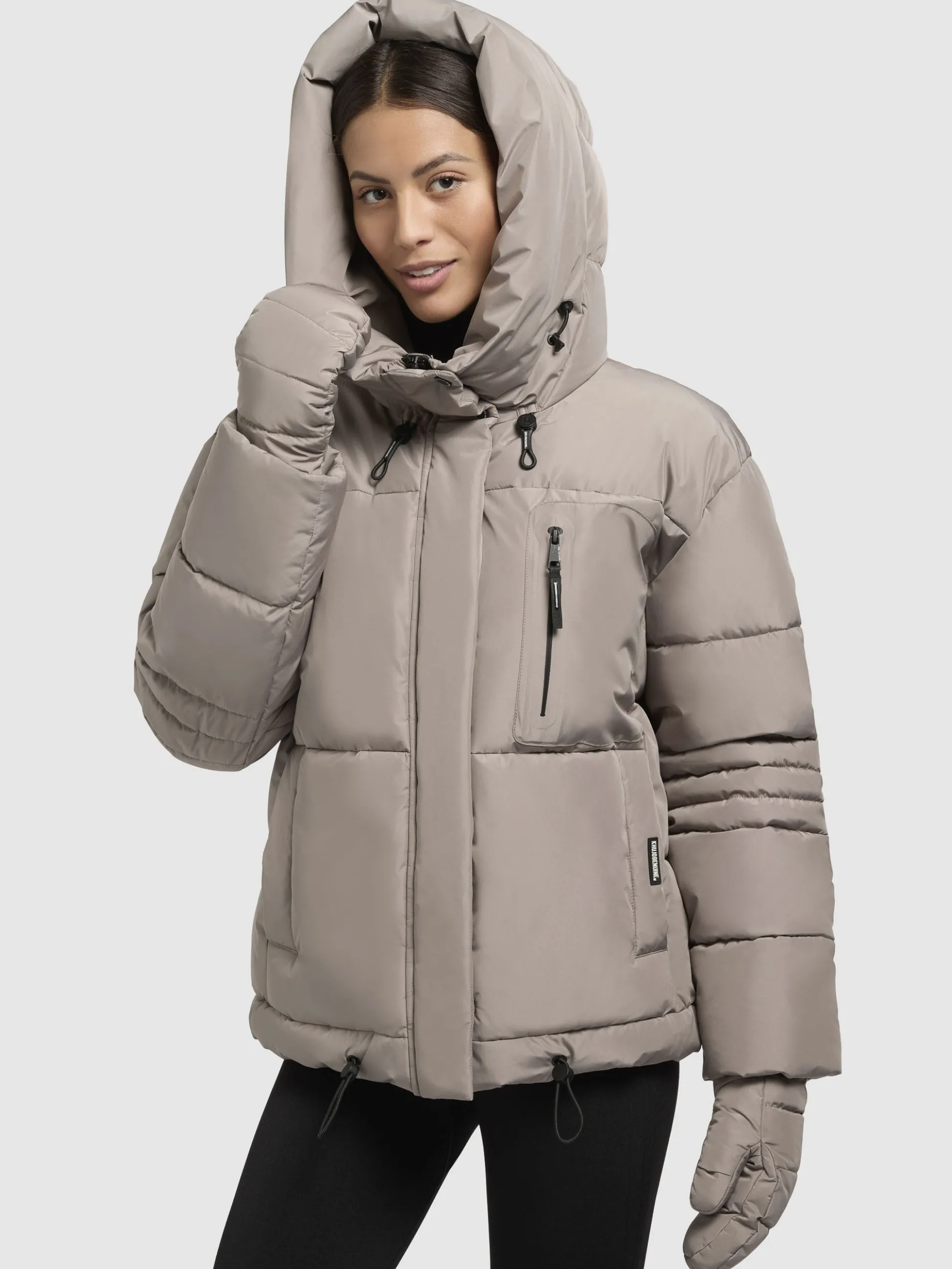 Jacke PEEKE WITH GLOVES Graubeige
