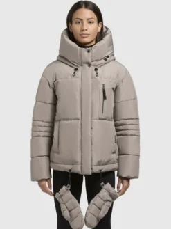 Jacke PEEKE WITH GLOVES Graubeige