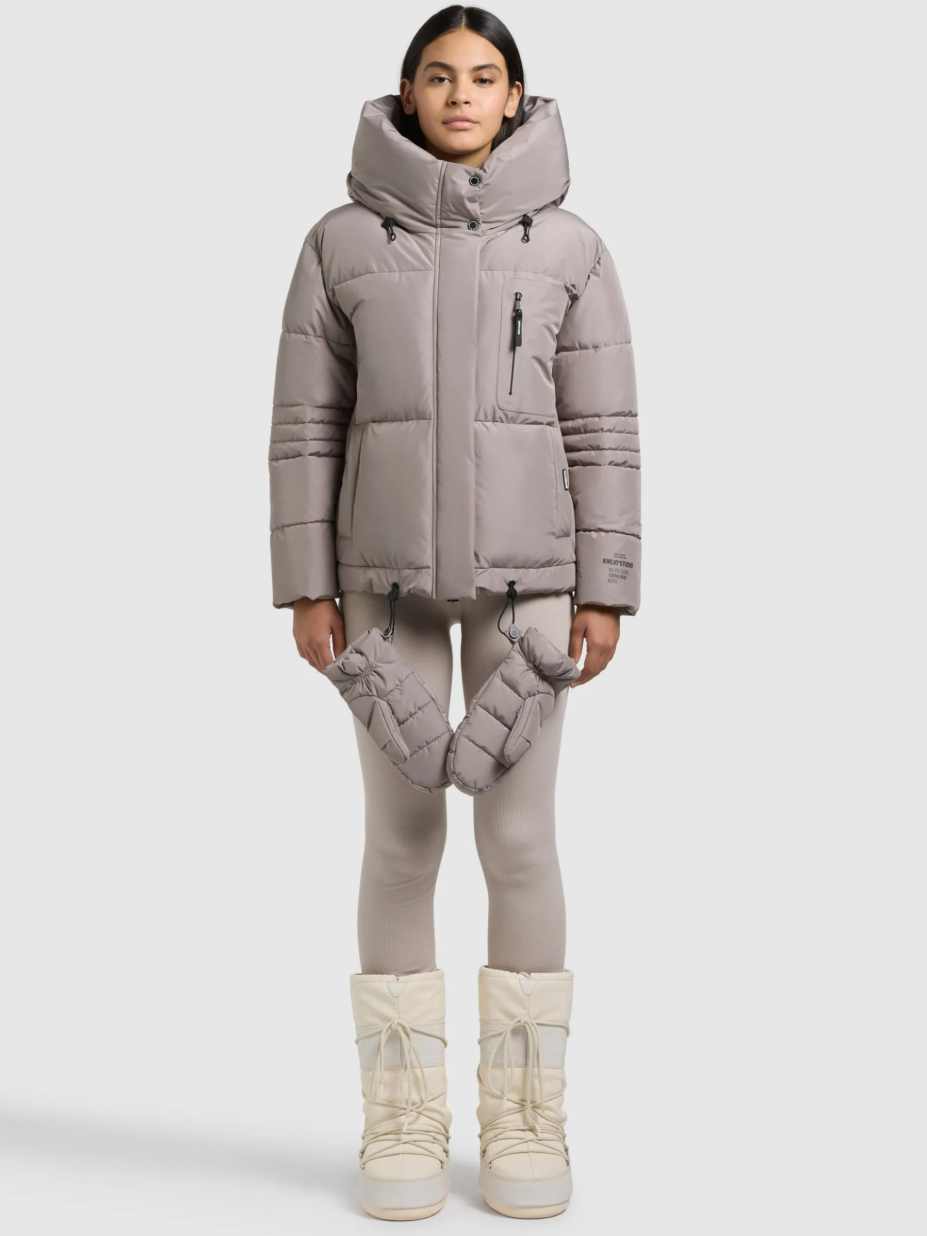 Jacke PEEKE2 WITH GLOVES GREIGE