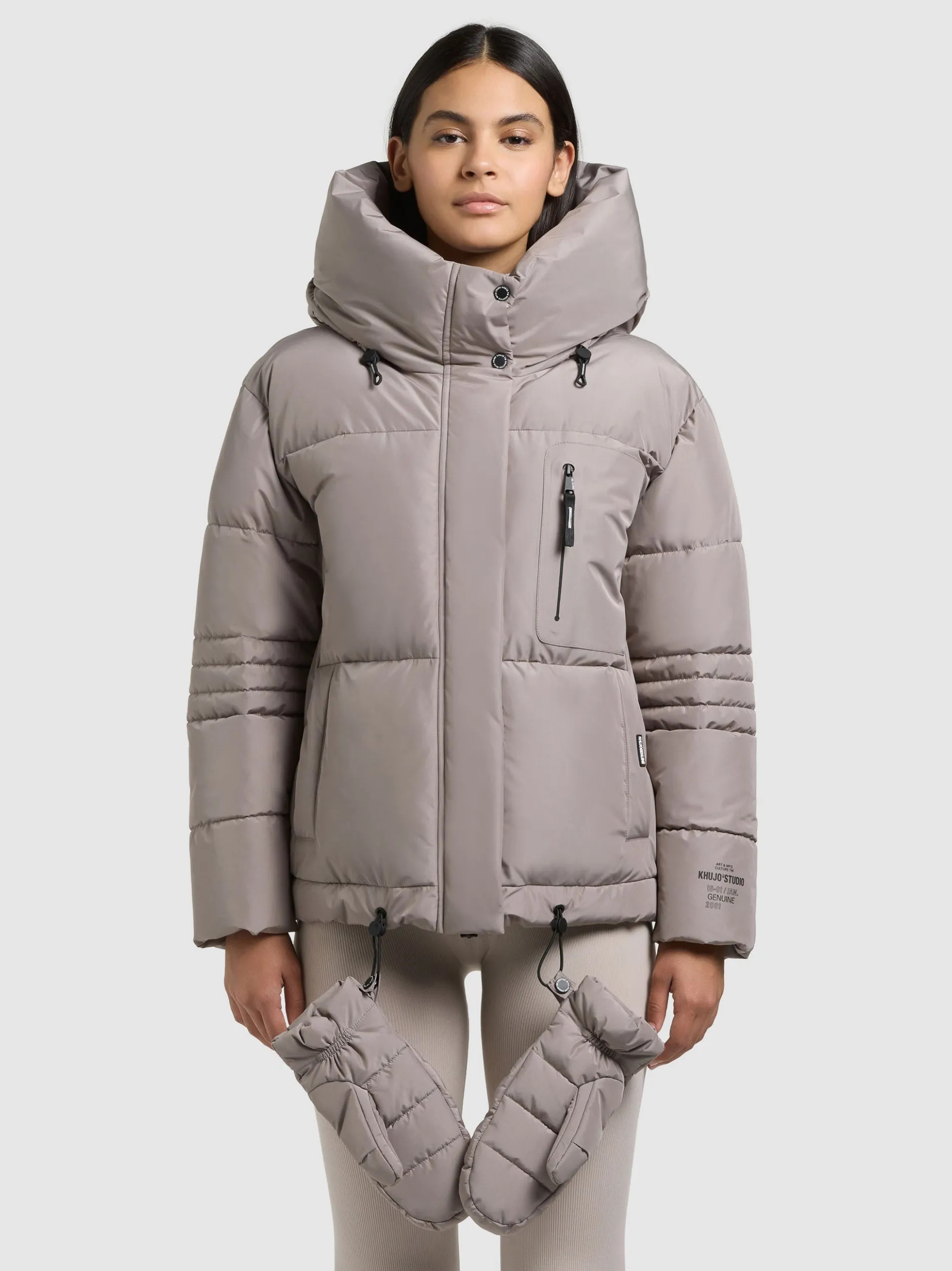 Jacke PEEKE2 WITH GLOVES GREIGE