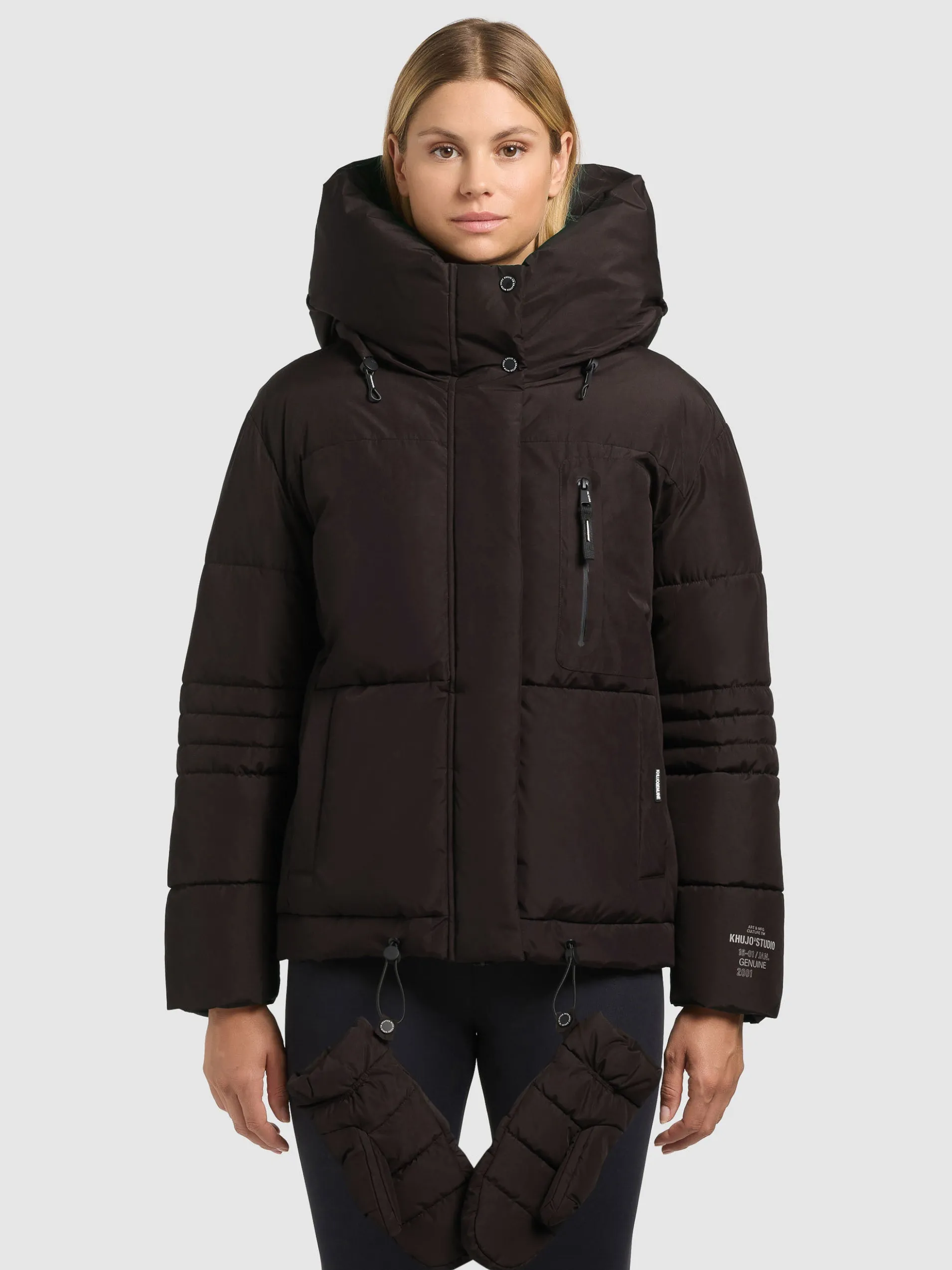 Jacke PEEKE2 WITH GLOVES MOODY PLUM