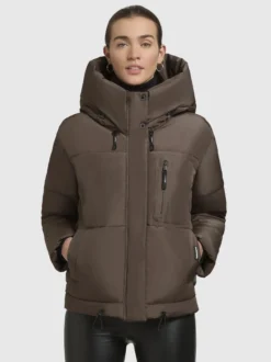Jacke PEEKE WITH GLOVES Taupe dunkel