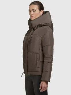 Jacke PEEKE WITH GLOVES Taupe dunkel