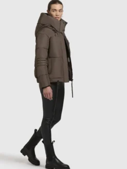 Jacke PEEKE WITH GLOVES Taupe dunkel