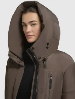 Jacke PEEKE WITH GLOVES Taupe dunkel
